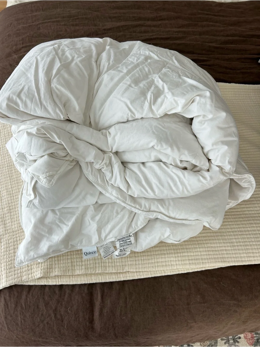 Quince Luxe Goose Down Duvet Insert — White